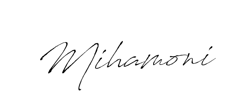 Similarly Antro_Vectra is the best handwritten signature design. Signature creator online .You can use it as an online autograph creator for name Mihamoni. Mihamoni signature style 6 images and pictures png