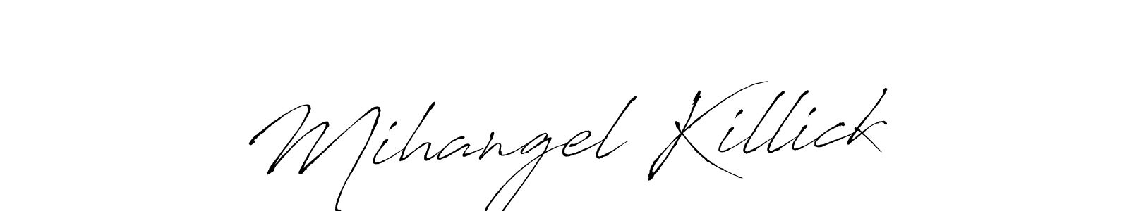 How to Draw Mihangel Killick signature style? Antro_Vectra is a latest design signature styles for name Mihangel Killick. Mihangel Killick signature style 6 images and pictures png