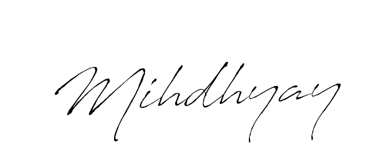 Create a beautiful signature design for name Mihdhyay. With this signature (Antro_Vectra) fonts, you can make a handwritten signature for free. Mihdhyay signature style 6 images and pictures png