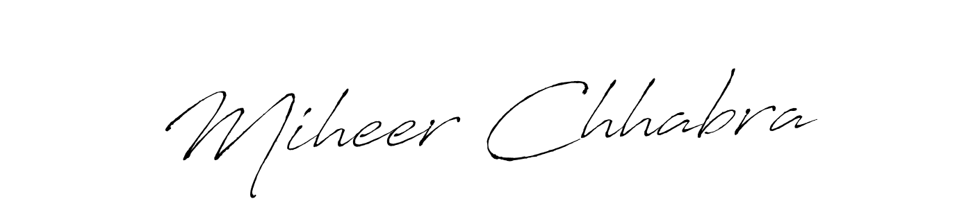 Make a beautiful signature design for name Miheer Chhabra. Use this online signature maker to create a handwritten signature for free. Miheer Chhabra signature style 6 images and pictures png