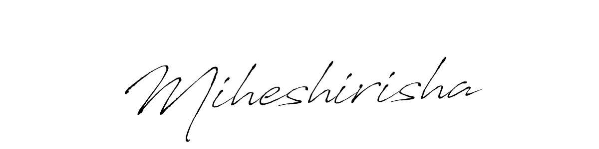 Similarly Antro_Vectra is the best handwritten signature design. Signature creator online .You can use it as an online autograph creator for name Miheshirisha. Miheshirisha signature style 6 images and pictures png
