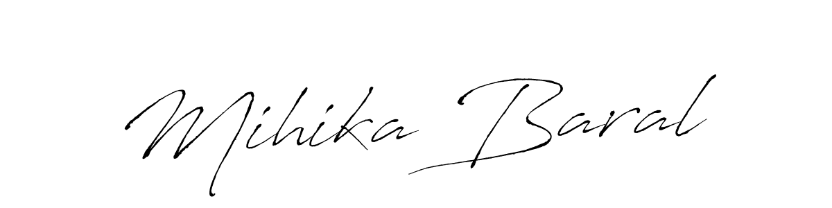 You can use this online signature creator to create a handwritten signature for the name Mihika Baral. This is the best online autograph maker. Mihika Baral signature style 6 images and pictures png