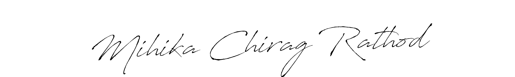 How to make Mihika Chirag Rathod signature? Antro_Vectra is a professional autograph style. Create handwritten signature for Mihika Chirag Rathod name. Mihika Chirag Rathod signature style 6 images and pictures png
