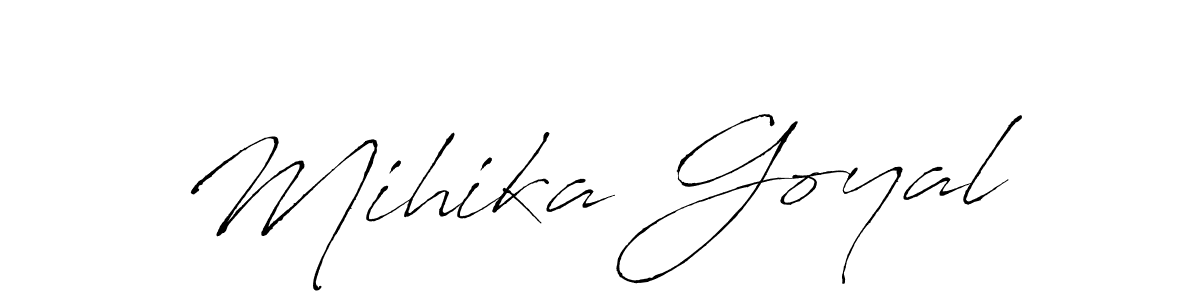 if you are searching for the best signature style for your name Mihika Goyal. so please give up your signature search. here we have designed multiple signature styles  using Antro_Vectra. Mihika Goyal signature style 6 images and pictures png