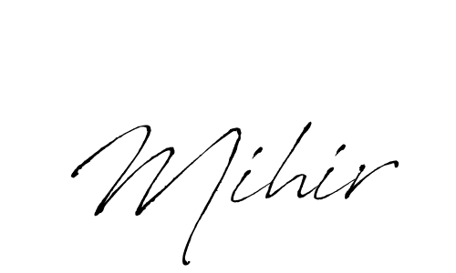 Antro_Vectra is a professional signature style that is perfect for those who want to add a touch of class to their signature. It is also a great choice for those who want to make their signature more unique. Get Mihir name to fancy signature for free. Mihir signature style 6 images and pictures png