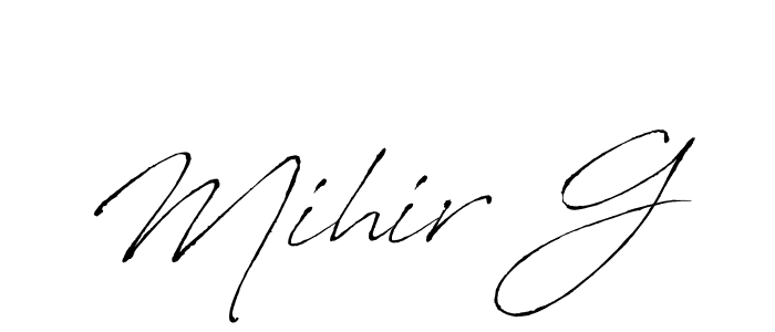 Make a beautiful signature design for name Mihir G. Use this online signature maker to create a handwritten signature for free. Mihir G signature style 6 images and pictures png