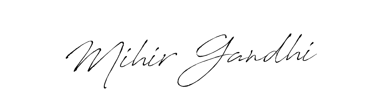 Make a beautiful signature design for name Mihir Gandhi. Use this online signature maker to create a handwritten signature for free. Mihir Gandhi signature style 6 images and pictures png