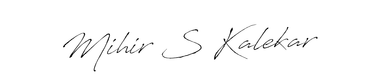 It looks lik you need a new signature style for name Mihir S Kalekar. Design unique handwritten (Antro_Vectra) signature with our free signature maker in just a few clicks. Mihir S Kalekar signature style 6 images and pictures png