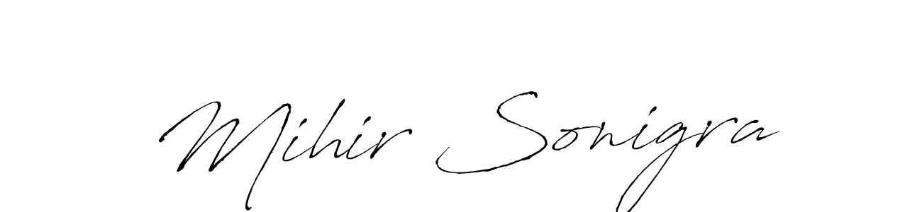 You can use this online signature creator to create a handwritten signature for the name Mihir Sonigra. This is the best online autograph maker. Mihir Sonigra signature style 6 images and pictures png