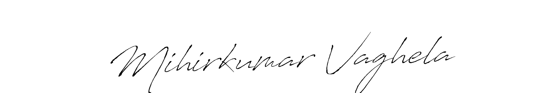 Also we have Mihirkumar Vaghela name is the best signature style. Create professional handwritten signature collection using Antro_Vectra autograph style. Mihirkumar Vaghela signature style 6 images and pictures png