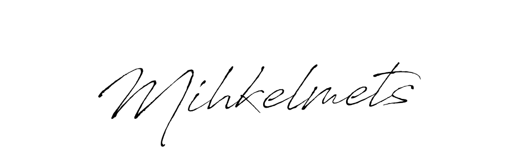 The best way (Antro_Vectra) to make a short signature is to pick only two or three words in your name. The name Mihkelmets include a total of six letters. For converting this name. Mihkelmets signature style 6 images and pictures png