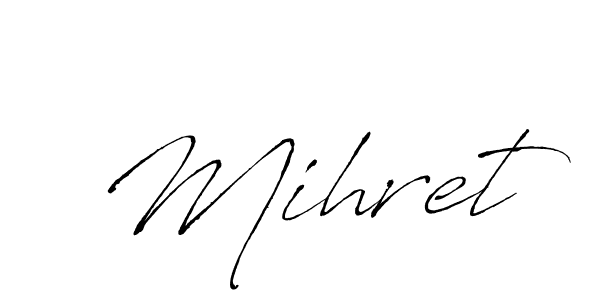 How to make Mihret signature? Antro_Vectra is a professional autograph style. Create handwritten signature for Mihret name. Mihret signature style 6 images and pictures png