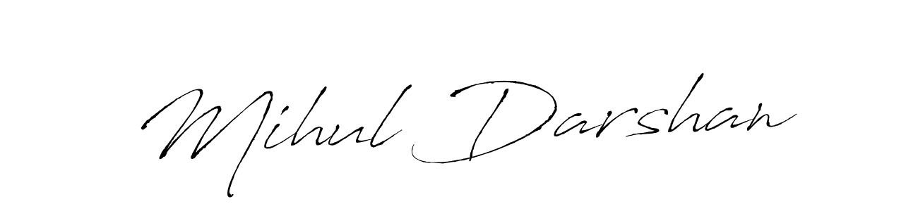 Also You can easily find your signature by using the search form. We will create Mihul Darshan name handwritten signature images for you free of cost using Antro_Vectra sign style. Mihul Darshan signature style 6 images and pictures png