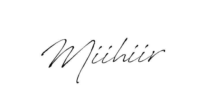 The best way (Antro_Vectra) to make a short signature is to pick only two or three words in your name. The name Miihiir include a total of six letters. For converting this name. Miihiir signature style 6 images and pictures png