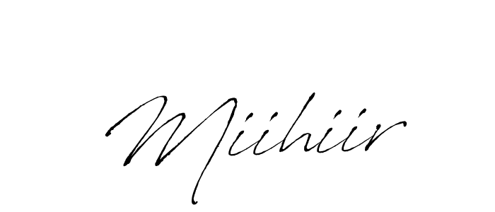 How to make Miihiir name signature. Use Antro_Vectra style for creating short signs online. This is the latest handwritten sign. Miihiir signature style 6 images and pictures png