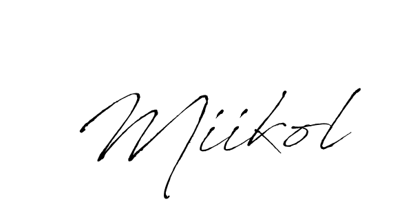 Also we have Miikol name is the best signature style. Create professional handwritten signature collection using Antro_Vectra autograph style. Miikol signature style 6 images and pictures png