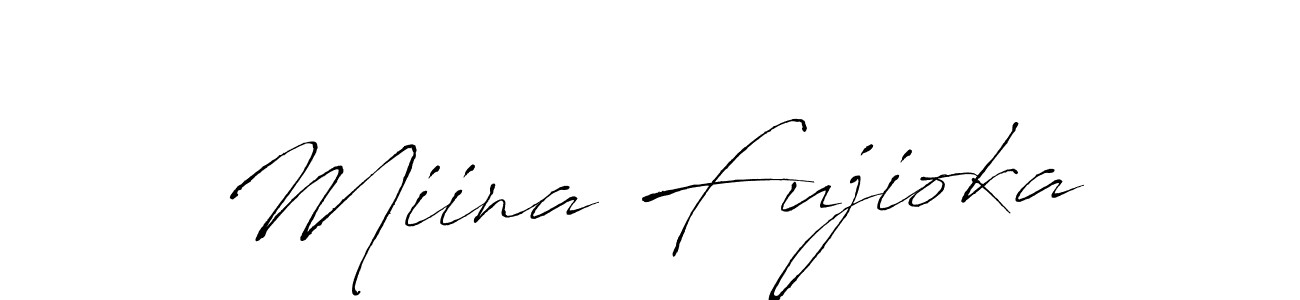 Use a signature maker to create a handwritten signature online. With this signature software, you can design (Antro_Vectra) your own signature for name Miina Fujioka. Miina Fujioka signature style 6 images and pictures png