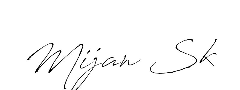 How to make Mijan Sk signature? Antro_Vectra is a professional autograph style. Create handwritten signature for Mijan Sk name. Mijan Sk signature style 6 images and pictures png