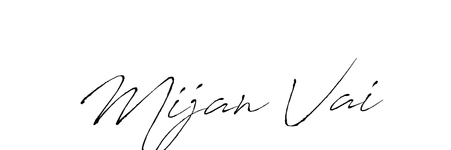 Make a beautiful signature design for name Mijan Vai. With this signature (Antro_Vectra) style, you can create a handwritten signature for free. Mijan Vai signature style 6 images and pictures png
