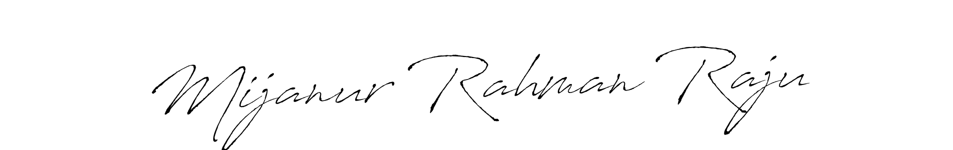 Create a beautiful signature design for name Mijanur Rahman Raju. With this signature (Antro_Vectra) fonts, you can make a handwritten signature for free. Mijanur Rahman Raju signature style 6 images and pictures png