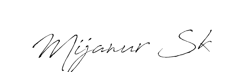 Create a beautiful signature design for name Mijanur Sk. With this signature (Antro_Vectra) fonts, you can make a handwritten signature for free. Mijanur Sk signature style 6 images and pictures png