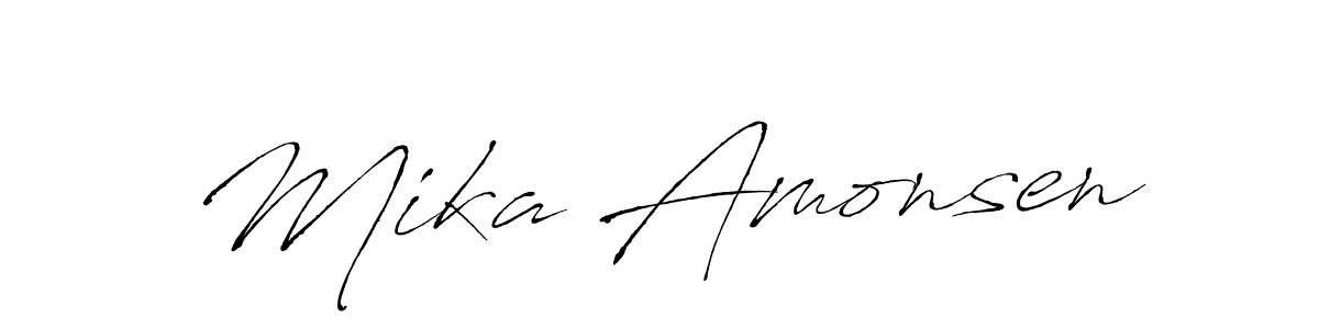 Here are the top 10 professional signature styles for the name Mika Amonsen. These are the best autograph styles you can use for your name. Mika Amonsen signature style 6 images and pictures png
