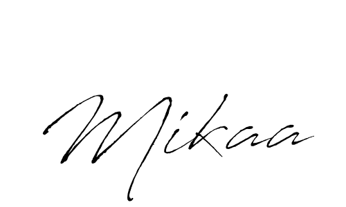 Create a beautiful signature design for name Mikaa. With this signature (Antro_Vectra) fonts, you can make a handwritten signature for free. Mikaa signature style 6 images and pictures png