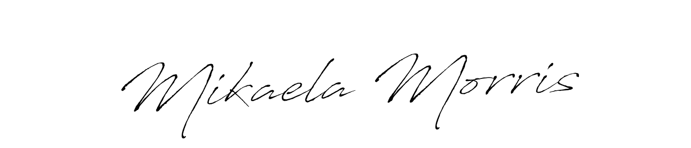 You should practise on your own different ways (Antro_Vectra) to write your name (Mikaela Morris) in signature. don't let someone else do it for you. Mikaela Morris signature style 6 images and pictures png
