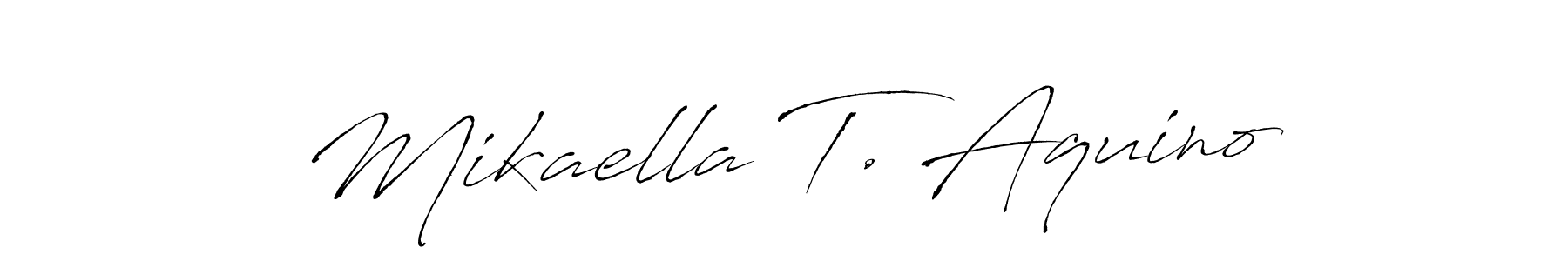 This is the best signature style for the Mikaella T. Aquino name. Also you like these signature font (Antro_Vectra). Mix name signature. Mikaella T. Aquino signature style 6 images and pictures png