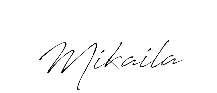 Mikaila stylish signature style. Best Handwritten Sign (Antro_Vectra) for my name. Handwritten Signature Collection Ideas for my name Mikaila. Mikaila signature style 6 images and pictures png