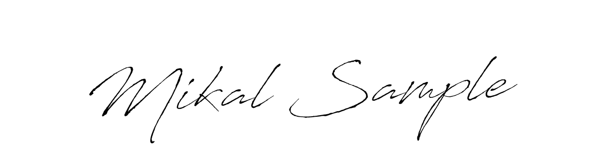 How to make Mikal Sample signature? Antro_Vectra is a professional autograph style. Create handwritten signature for Mikal Sample name. Mikal Sample signature style 6 images and pictures png