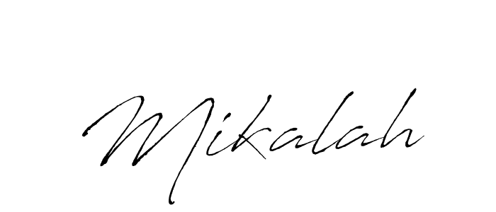 Also we have Mikalah name is the best signature style. Create professional handwritten signature collection using Antro_Vectra autograph style. Mikalah signature style 6 images and pictures png