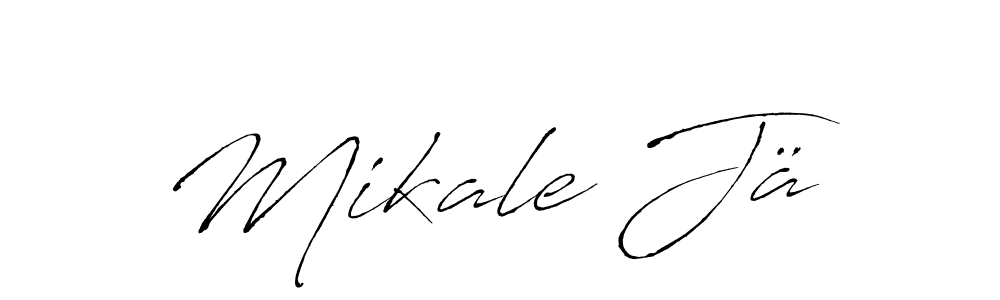 if you are searching for the best signature style for your name Mikale Jä. so please give up your signature search. here we have designed multiple signature styles  using Antro_Vectra. Mikale Jä signature style 6 images and pictures png