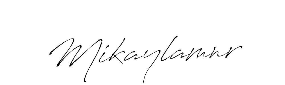 if you are searching for the best signature style for your name Mikaylamnr. so please give up your signature search. here we have designed multiple signature styles  using Antro_Vectra. Mikaylamnr signature style 6 images and pictures png