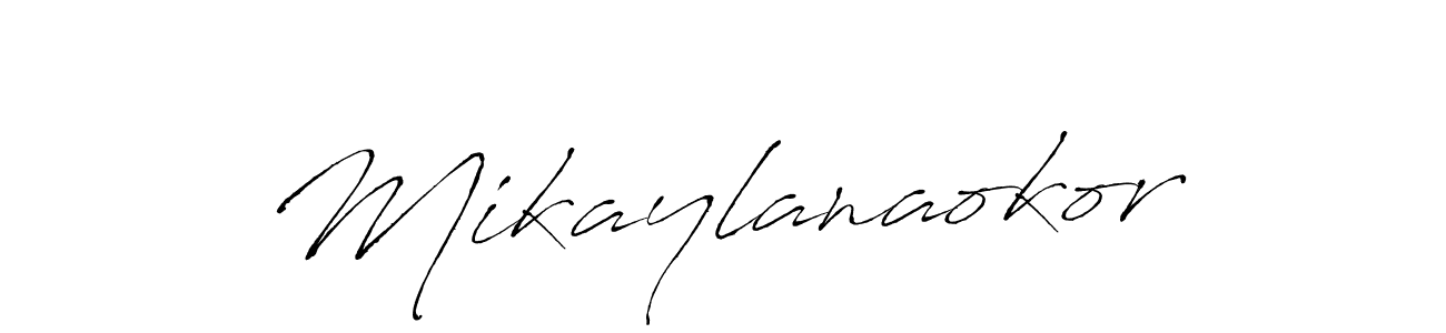 Design your own signature with our free online signature maker. With this signature software, you can create a handwritten (Antro_Vectra) signature for name Mikaylanaokor. Mikaylanaokor signature style 6 images and pictures png