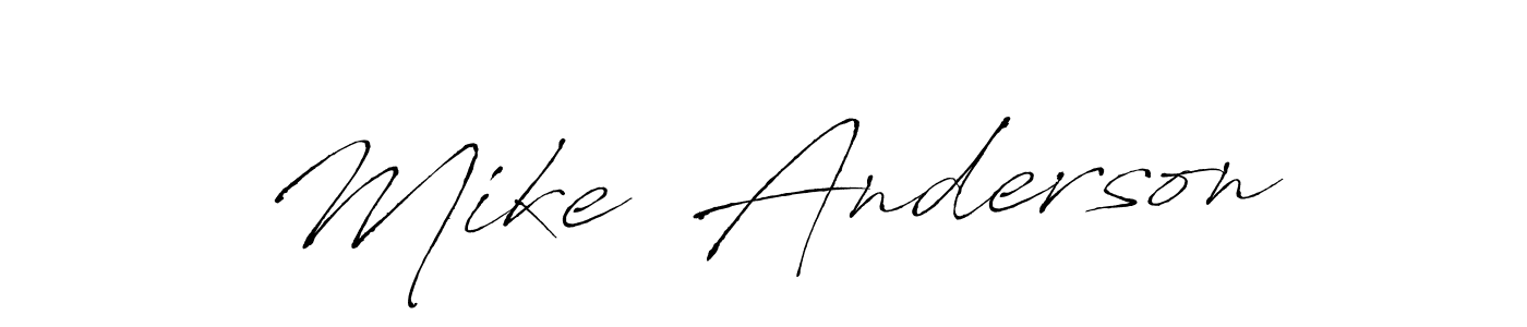 Use a signature maker to create a handwritten signature online. With this signature software, you can design (Antro_Vectra) your own signature for name Mike  Anderson. Mike  Anderson signature style 6 images and pictures png