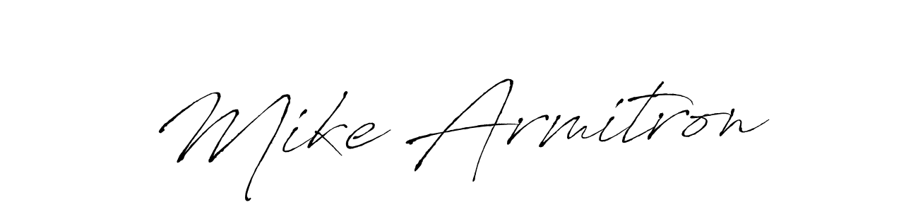 You should practise on your own different ways (Antro_Vectra) to write your name (Mike Armitron) in signature. don't let someone else do it for you. Mike Armitron signature style 6 images and pictures png