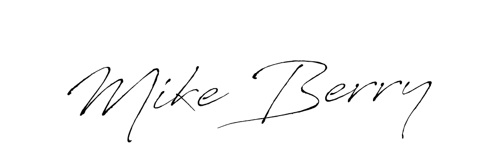 How to make Mike Berry signature? Antro_Vectra is a professional autograph style. Create handwritten signature for Mike Berry name. Mike Berry signature style 6 images and pictures png