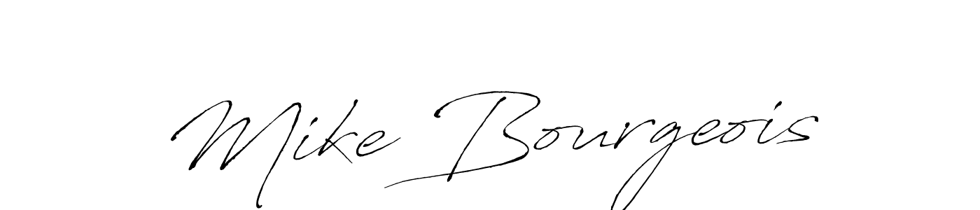 Design your own signature with our free online signature maker. With this signature software, you can create a handwritten (Antro_Vectra) signature for name Mike Bourgeois. Mike Bourgeois signature style 6 images and pictures png