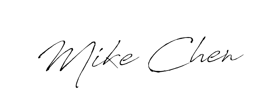 Mike Chen stylish signature style. Best Handwritten Sign (Antro_Vectra) for my name. Handwritten Signature Collection Ideas for my name Mike Chen. Mike Chen signature style 6 images and pictures png