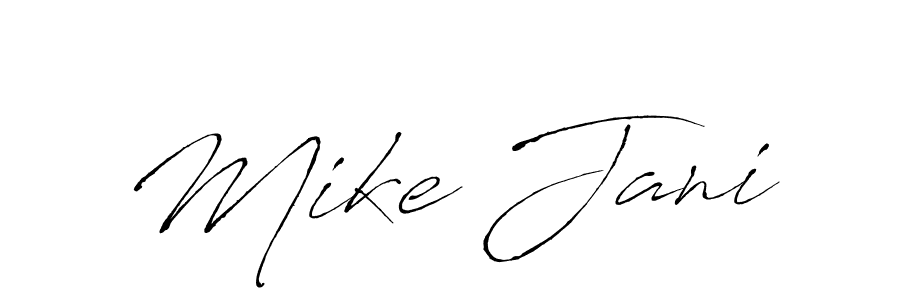 How to make Mike Jani name signature. Use Antro_Vectra style for creating short signs online. This is the latest handwritten sign. Mike Jani signature style 6 images and pictures png