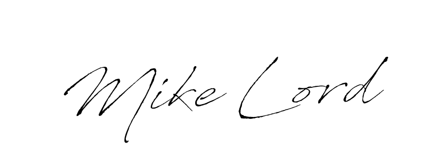 Design your own signature with our free online signature maker. With this signature software, you can create a handwritten (Antro_Vectra) signature for name Mike Lord. Mike Lord signature style 6 images and pictures png