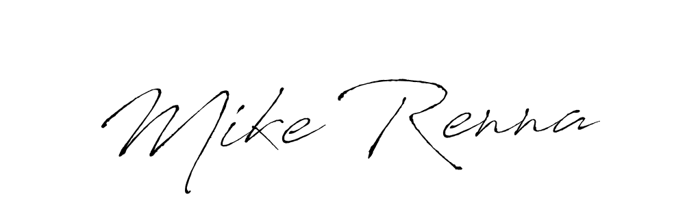 How to make Mike Renna name signature. Use Antro_Vectra style for creating short signs online. This is the latest handwritten sign. Mike Renna signature style 6 images and pictures png