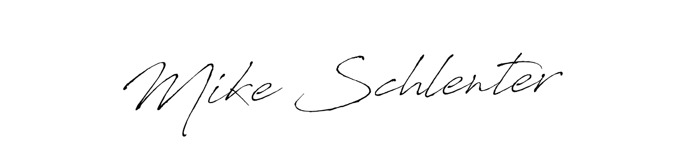 Use a signature maker to create a handwritten signature online. With this signature software, you can design (Antro_Vectra) your own signature for name Mike Schlenter. Mike Schlenter signature style 6 images and pictures png