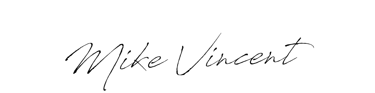 Create a beautiful signature design for name Mike Vincent. With this signature (Antro_Vectra) fonts, you can make a handwritten signature for free. Mike Vincent signature style 6 images and pictures png