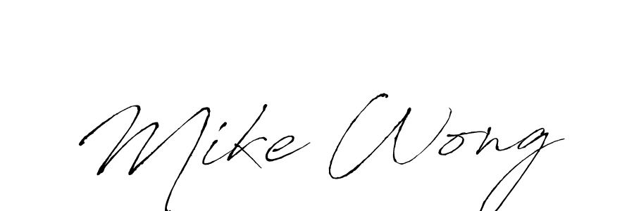 Make a beautiful signature design for name Mike Wong. With this signature (Antro_Vectra) style, you can create a handwritten signature for free. Mike Wong signature style 6 images and pictures png