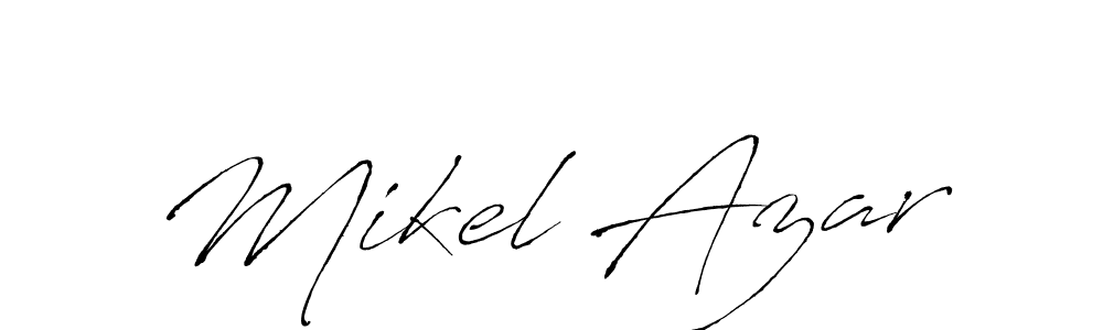 Design your own signature with our free online signature maker. With this signature software, you can create a handwritten (Antro_Vectra) signature for name Mikel Azar. Mikel Azar signature style 6 images and pictures png