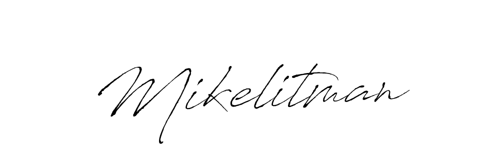 Design your own signature with our free online signature maker. With this signature software, you can create a handwritten (Antro_Vectra) signature for name Mikelitman. Mikelitman signature style 6 images and pictures png