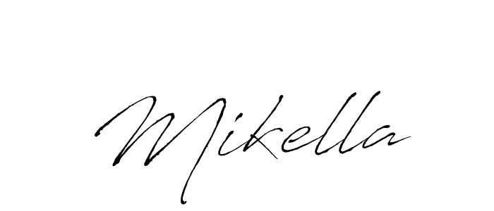 Create a beautiful signature design for name Mikella. With this signature (Antro_Vectra) fonts, you can make a handwritten signature for free. Mikella signature style 6 images and pictures png