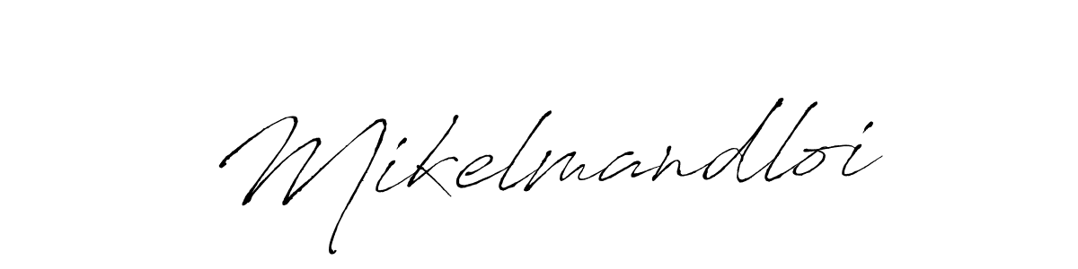 Make a beautiful signature design for name Mikelmandloi. With this signature (Antro_Vectra) style, you can create a handwritten signature for free. Mikelmandloi signature style 6 images and pictures png